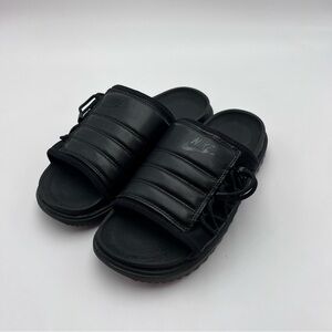 Nike Asuna CW9703-002 Mens Slide 8 US Black Anthracite Textile Slip On Sandal